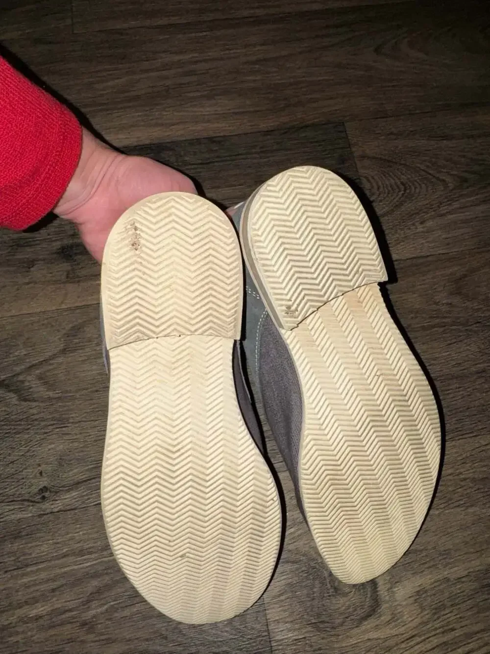 Steve Madden Stoker Gray‎ Canvas and Suede Oxford Shoes